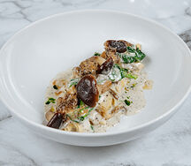 Паппарделле с лесными грибами в трюфельном соусе