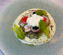 Камчатский краб со стейком из капусты