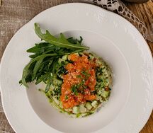 Тартар из лосося