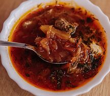 Борщ с мясом