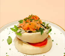 Панкейк лосось