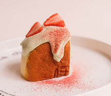 Чизкейк кусочек Клубника-Матча