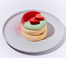 Панкейк клубника-матча