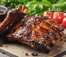 Свиные ребрышки на углях