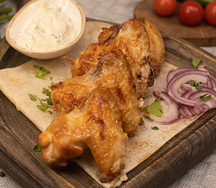 Крылышки куриные на углях