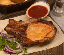 Антрекот из свинины (каре) на углях