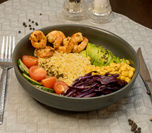 Боул с креветками