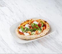 С креветками и сыром страчателла