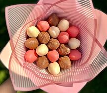 Букет из клубники в шоколаде Ничего лишнего S (18-19 ягод)