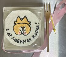 Бенто-торт с дизайном Корги