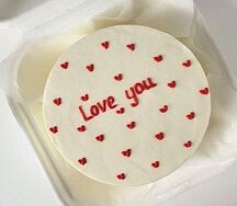 Бенто-торт с дизайном Love you