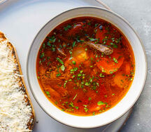 Суп с говядиной