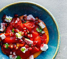 Запечённые перцы с сыром Фета