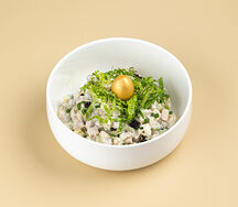 Оливье с подкопченным окороком