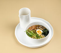 Рамэн с имбирным цыпленком и вешенками