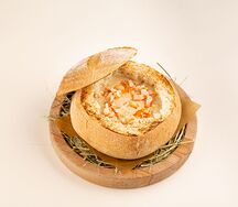 Чаудер с тигровыми креветками