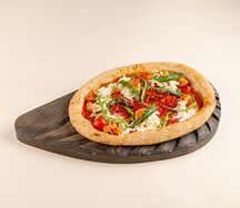 Пирог с креветками и сыром страчателла