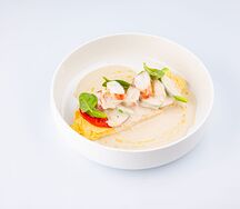 Омлет с крабом