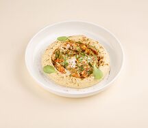 Хумус из нута с креветками