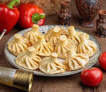 Хинкали с бараниной жареные