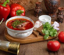 Борщ с говядиной 