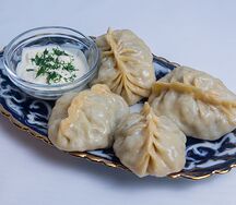 Манты с говядиной