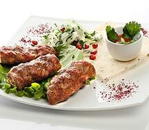 Люля-кебаб из свинины и говядины