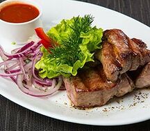 Шашлык из бараньей мякоти