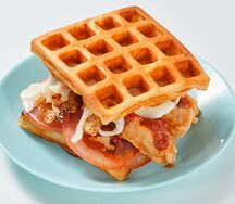 Вафля с курицей