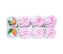 Лава с жареным лососем