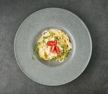 Паста Феттуччине с лососем