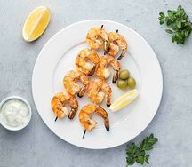 Шашлычок из креветок