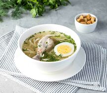 Суп куриный с лапшой