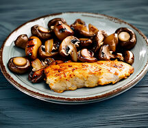 Шампиньоны с курицей