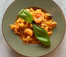 Паста с креветками