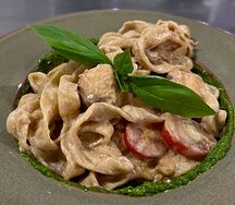 Паста с лососем