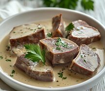 Язык со сливками