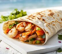 Шаурма с креветками