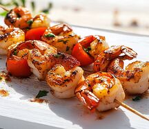 Шашлык из креветок