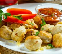 Пельмени жареные