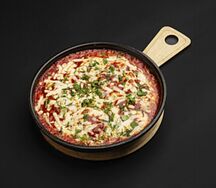 Томаты под сыром сулугуни