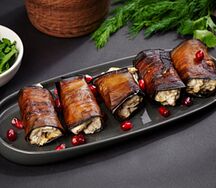 Баклажанные рулетики