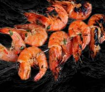 Креветки на углях