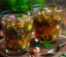 Окрошка на квасе