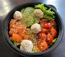 Боул с лососем