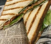 Сэндвич с лососем