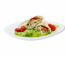 Мини-шаурма грибная в пшеничном лаваше