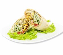 Мини-шаурма Вегетарианская в пшеничном лаваше