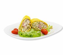 Мини-шаурма с говядиной в сырном лаваше 