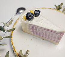 Ягодно-блинный торт